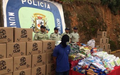 Policaracas incautó más de dos toneladas de alimentos pertenecientes a los Clap en Catia