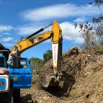 Intensifican despeje de derrumbes en la Troncal 07 tramo  Mesa de Aura