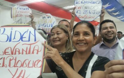 Tachirenses exigen respeto y no más sanciones con iniciativa #BidenLevantaElBloqueoYA