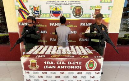 Un ciudadano fue detenido con 90 dediles de cocaína en el interior de su cuerpo