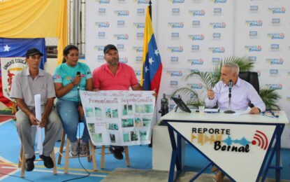 Circuitos Comunales de Seboruco  consolidan proyectos en salud y vialidad