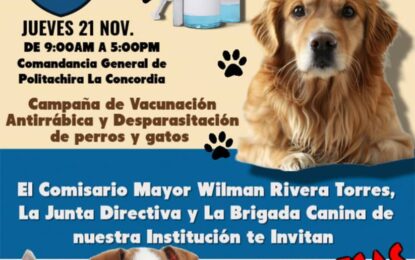 Jornada de vacunación para mascotas