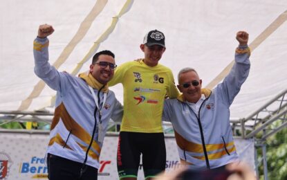 Jhonny Araujo gana la etapa y es líder de la Vuelta al Táchira