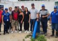 Entregan reparación de la red principal de aguas blancas del municipio García de Hevia